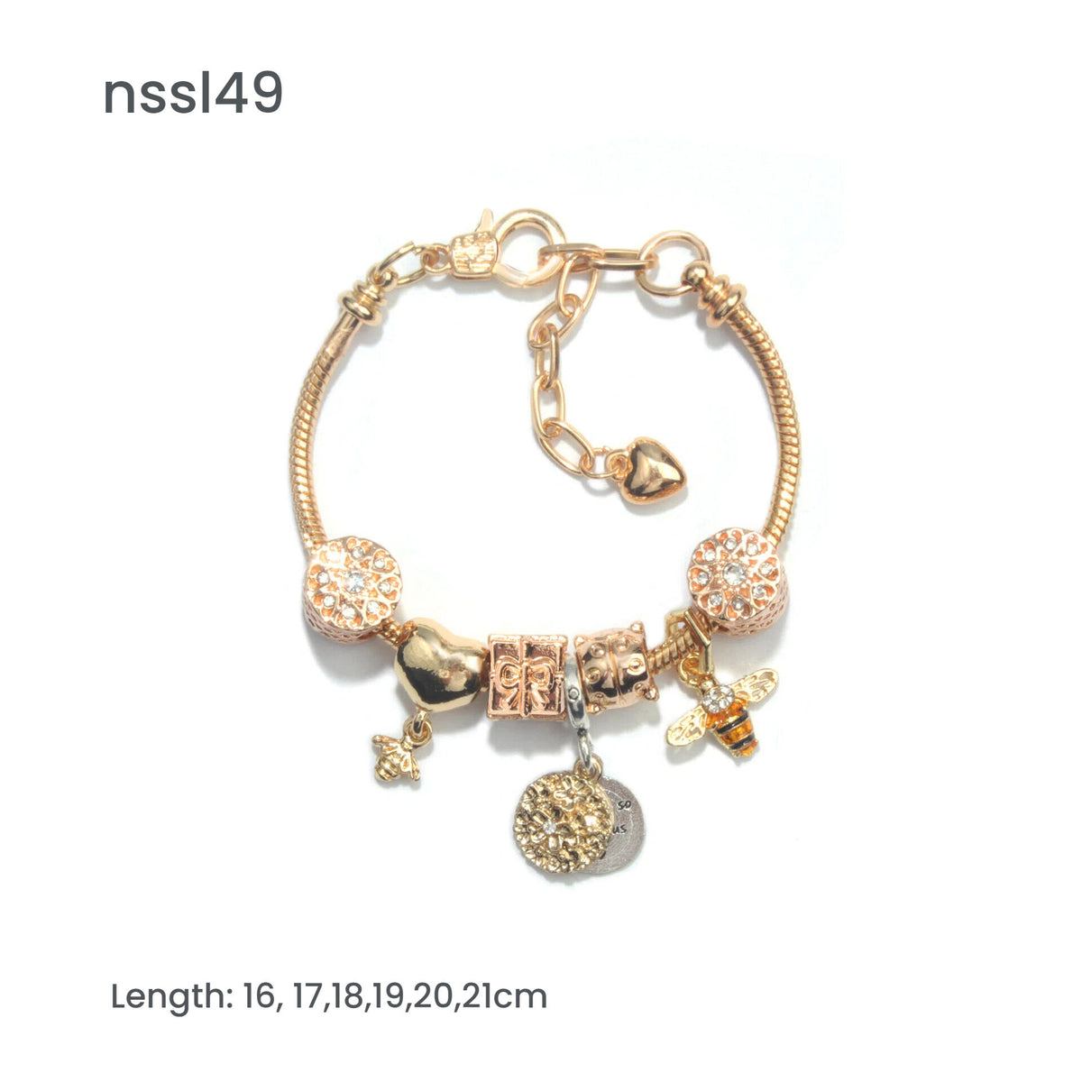 Charm Bracelets Mix & Match Offer - 10 Styles with Cartoon, Vintage Elements, Buy 3 for Better Price(triple)
