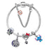 Cartoon Dog Beaded Heart Pendant DIY Bracele(19cm)