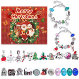 Christmas DIY Jewelry & Craft Advent Calendar(Christmas reindeer,20*17*1.1)