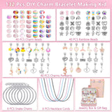 Christmas DIY Jewelry & Craft Advent Calendar(YD-132pcs,16*11*5cm)