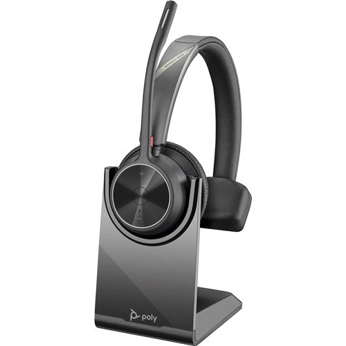 POLY VOYAGER 4310 UC MONAURAL HEADSET BT700 USB-A ADAPTER CHARGING STAND