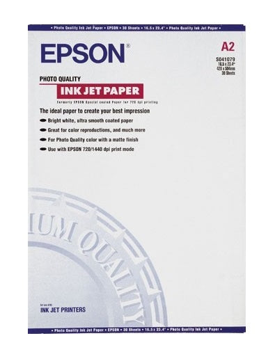 Epson Photo Quality Ink Jet Paper, DIN A2, 102g/m≤, 30 Sheets