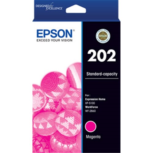 EPSON C13T02N392 202 STD MAGENTA INK FOR XP-5100 WF-2860