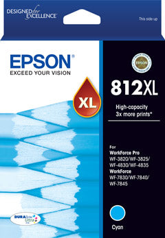 Epson 812XL ink cartridge 1 pc(s) Original High (XL) Yield Cyan