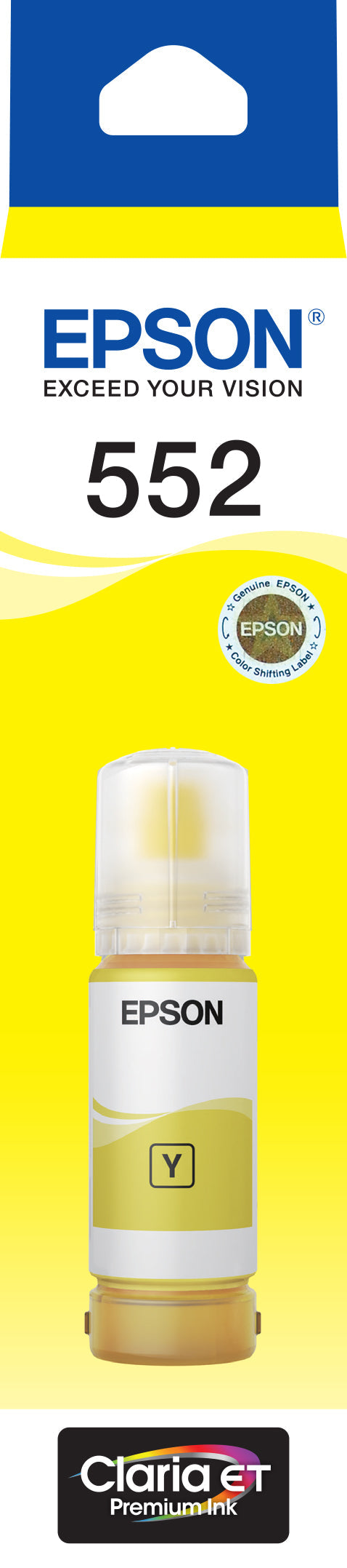 EPSON T552 - CLARIA ECOTANK - YELLOW FOR ET-8500 ET-8550