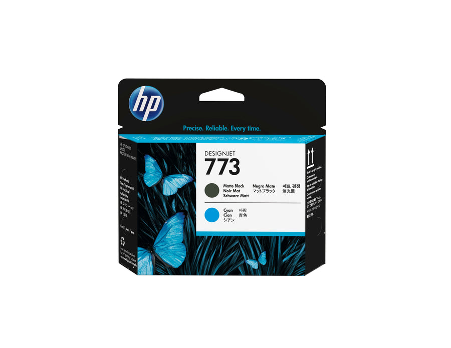 HP 773 Matte Black/Cyan DesignJet Printhead