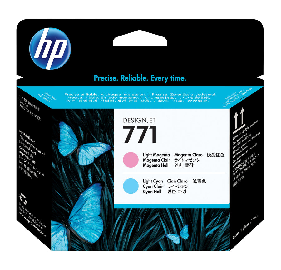 HP 771 Light Magenta/Light Cyan DesignJet Printhead print head Inkjet