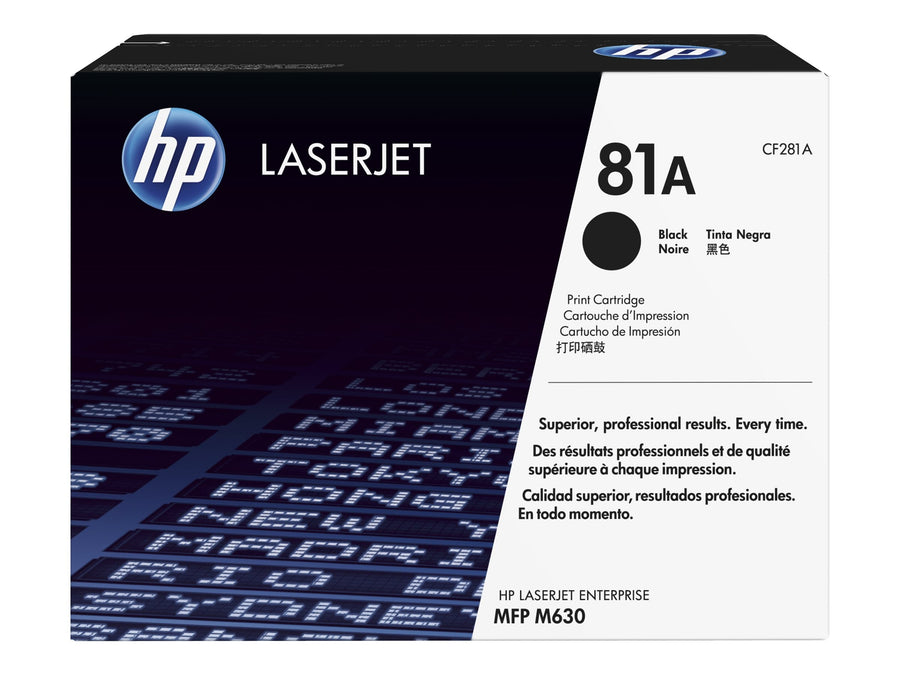 HP 81A BLACK TONER - FOR M604,M605, M606, M630 SERIES PRINTERS