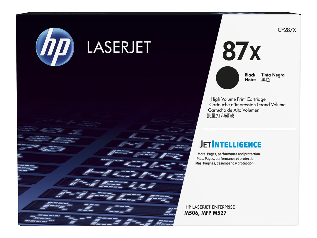 HP 87X HIGH YIELD BLACK ORIGINAL LASERJET TONER CARTRIDGE