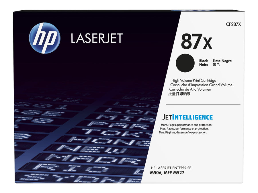 HP 87X HIGH YIELD BLACK ORIGINAL LASERJET TONER CARTRIDGE