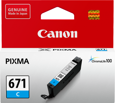 CANON CLI671C CYAN INK TANK FOR MG5760BK MG6860 M7760
