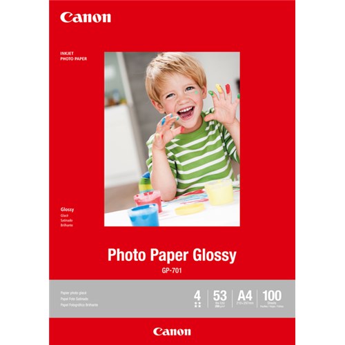 CANON GP701A4 100 SHTS 200 GSM GLOSSY PHOTO PAPER