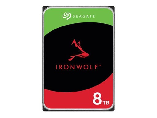 Seagate 8TB 3.5' IronWolf, SATA 6.0Gb/s, NAS 24x7, CMR, max. STR OD 202MB/s, 5400 RPM, 256MB Cache, HDD, 3Years Warranty (ST8000VN002)