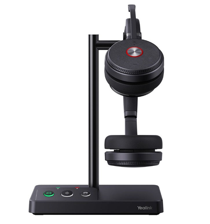LAST STOCK Yealink WH62 Dual UC DECT Wireless Headset, Busylight On Headset, Leather Ear Cushions, Microsoft Teams & UC Certified,Noise Killer, HD voi