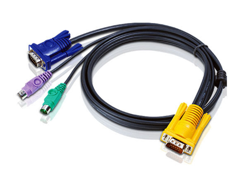 Aten KVM Cable 3m with VGA & PS/2 to 3in1 SPHD to suit CS7xE, CS13xx, CS17xxA, CS17xxi, CL5xxx, CL10xx, KL91xx, KN91xx