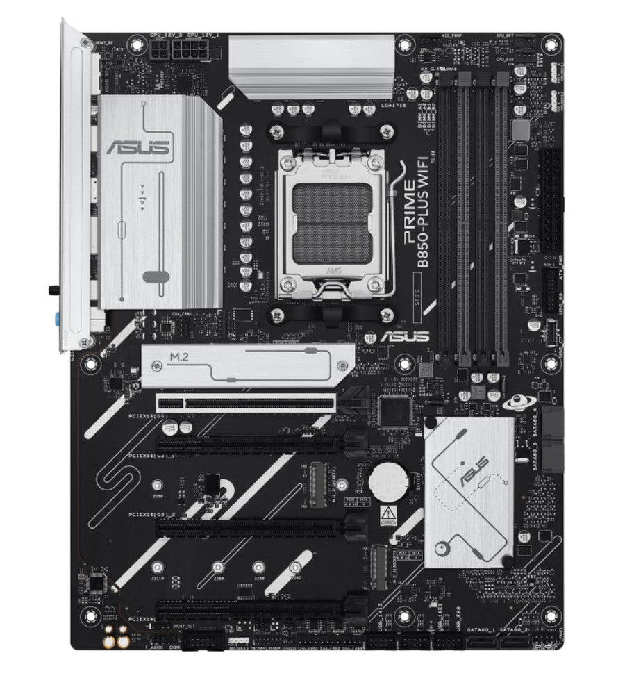 ASUS AMD B850 PRIME B850-PLUS WIFI-CSM (AM5) ATX Motherboard 4xDDR5, Max 256GB, 1 x PCIe 5.0 x16 slot, 4 x SATA