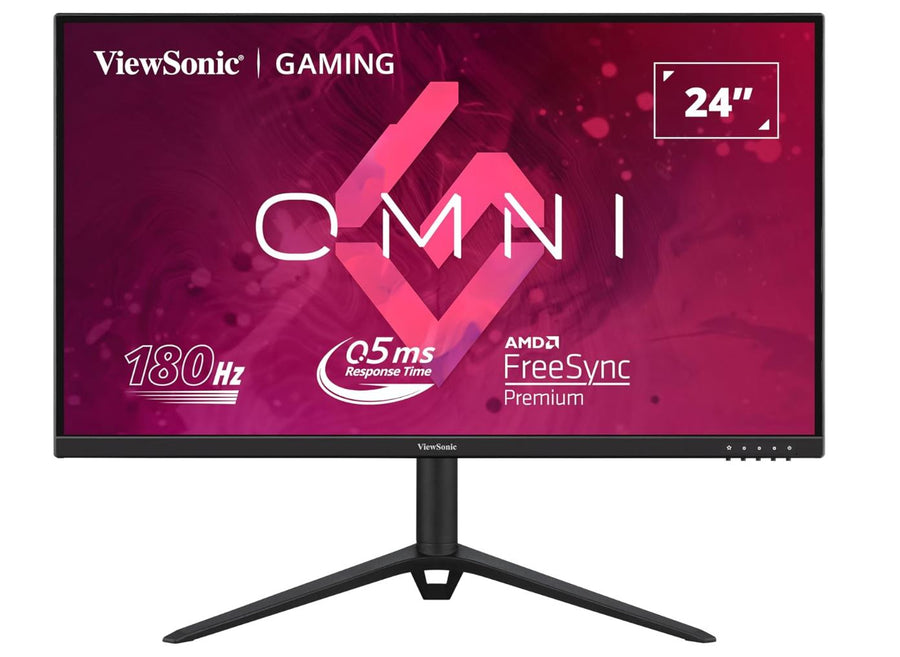 (LS)ViewSonic 24' 180Hz 0.5ms, Fast IPS, Crisp Image and Smooth play. VESA Clear MR certified, Freesync, Adaptive Sync, Speakers, HDMI & DP  Monitor