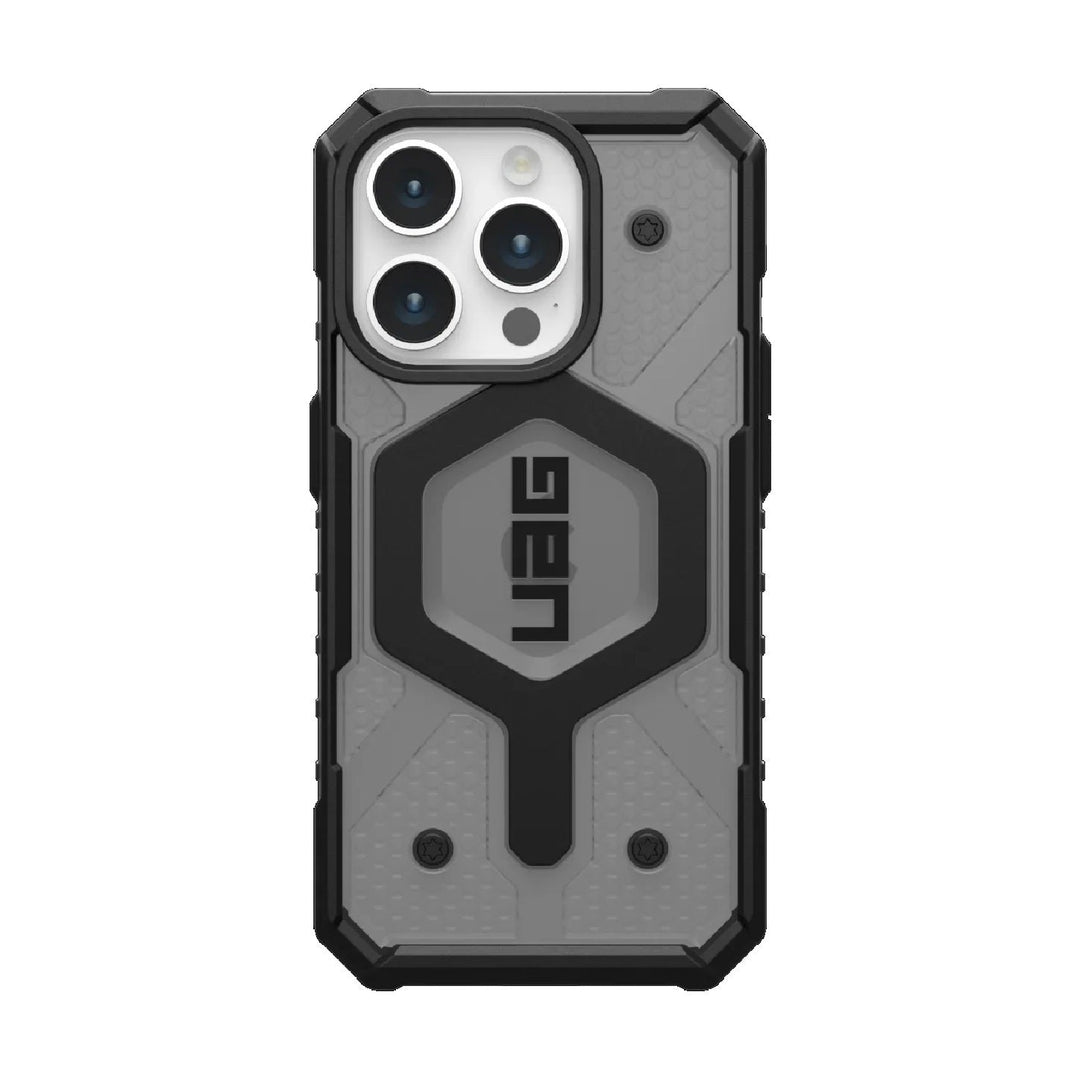 UAG Pathfinder MagSafe Apple iPhone 15 Pro (6.1') Rugged Case - Ash (114281113131), 18ft. Drop Protection (5.4M), Tactical Grip, 10 Years Warranty