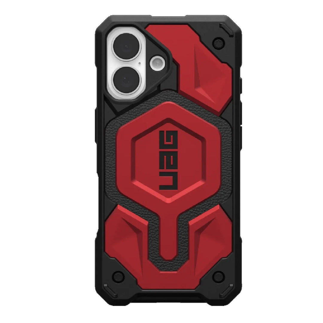 UAG Monarch Pro MagSafe Apple iPhone 16 (6.1') Rugged Case - Crimson (114458119494), 25ft. Drop Protection(7.6M) Impact Resistant, 10 Years Warranty