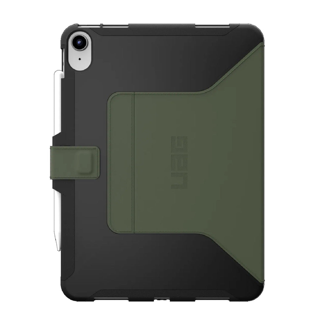 UAG Scout Apple iPad (11.0') 11th Gen (A16) / iPad 10th Gen (10.9') Folio Rugged Case (Black/Olive) - DROP+ Military Standard, 1 Year Warranty