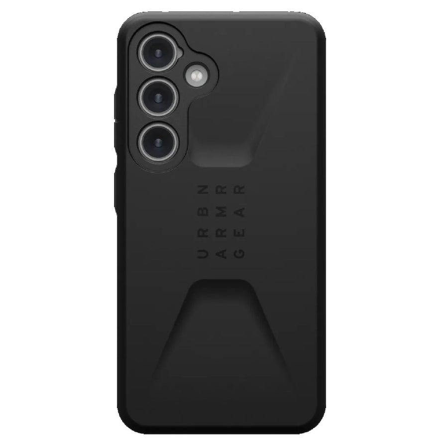 UAG Civilian Samsung Galaxy S24 5G (6.2') Rugged Case - Black (214437114040), 20ft. Drop Protection (6M), Raised Screen Surround, 10 Years Warranty