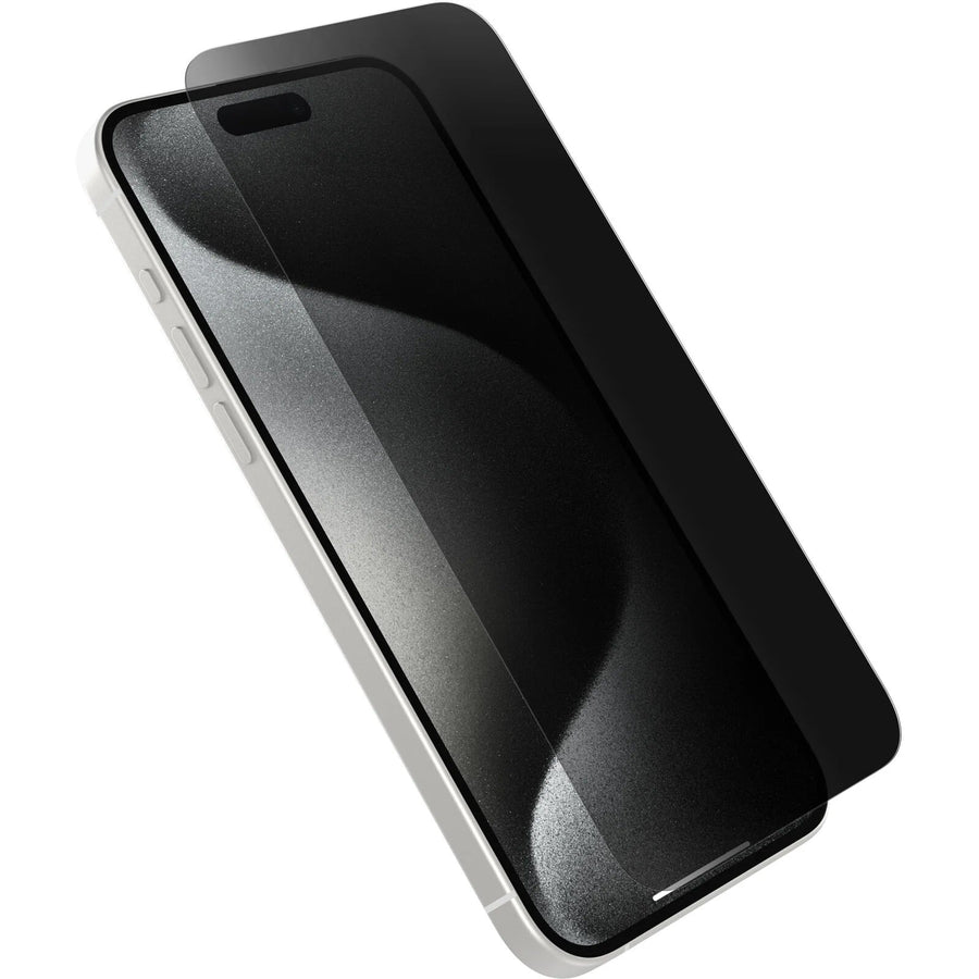 OtterBox Premium Pro Glass Antimicrobial Privacy for Apple iPhone 15 Pro Max (6.7) Screen Protector Clear-(77-94012),DROP+ 6ft Protection,2 Years Warranty