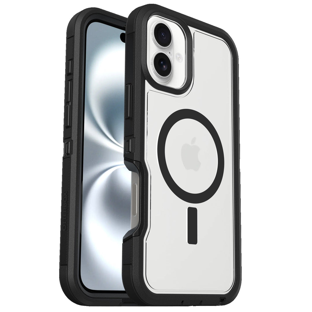 OtterBox Defender XT MagSafe for Apple iPhone 16 Plus (6.7") Case Clear/Black - (77-96044), DROP+ 7X Military Standard, Multi-Layer, 7 Years Warranty