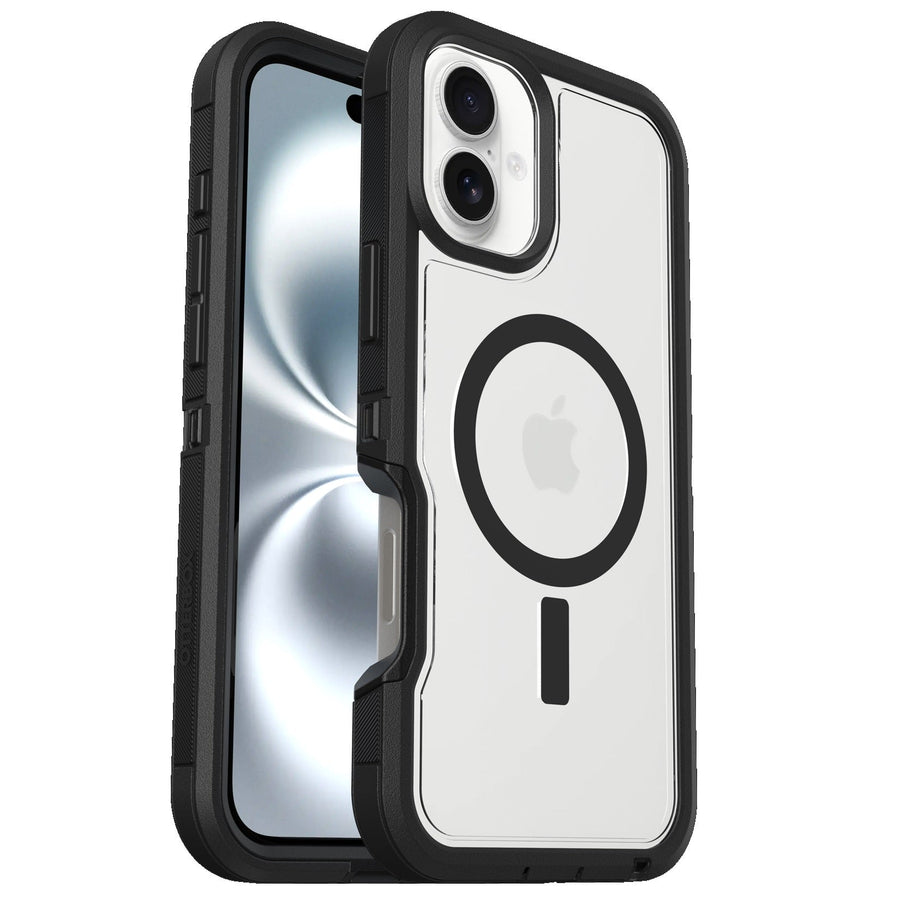 OtterBox Defender XT MagSafe for Apple iPhone 16 Plus (6.7") Case Clear/Black - (77-96044), DROP+ 7X Military Standard, Multi-Layer, 7 Years Warranty