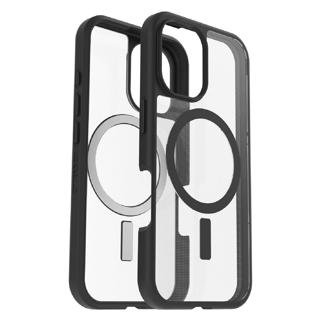 OtterBox React MagSafe for Apple iPhone 16 Plus (6.7") Case Clear/Black-(77-96235), DROP+ Military Standard, Hard Case with Soft Grip Edges, 7 Years Warranty