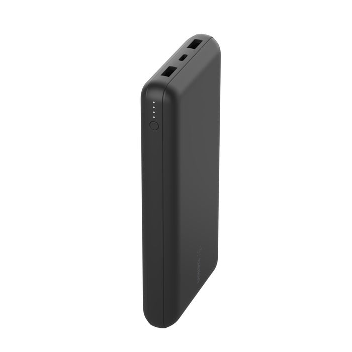 Belkin BoostCharge 20k mAh Power Bank (3 Port) - Black (BPB012btBK), 2xUSB-A (12W), 1xUSB-C (15W), USB-C to USB-A Cable,LED Indicator,2 Years Warranty