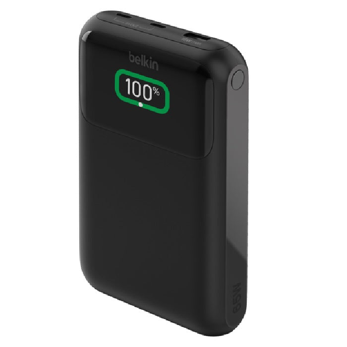 Belkin BoostCharge Pro 20k mAh Laptop Power Bank (3 Port) +¬†USB-C to USB-C Cable 60W (60cm) - Black (BPB020BTBK), 65W,¬† 2x USB-C, 1x USB-A, 2 Years