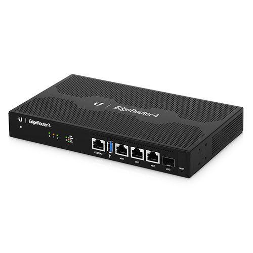 Ubiquiti EdgeRouter 4 - 3Port Gigabit Router, 1 SFP Port- 1GHz Quad Core Processor - 1GB RAM,