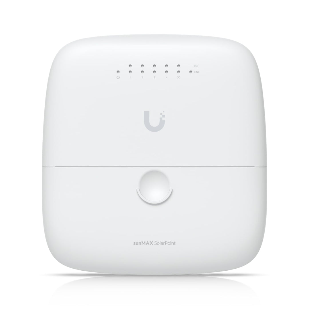 Ubiquiti sunMAX SolarPoint, SM-SP-40, Remotely Managed MPPT 24V 7A Solar Site Charging Appliance, Integrated Four-port, 24V PoE 10/100 Mbps