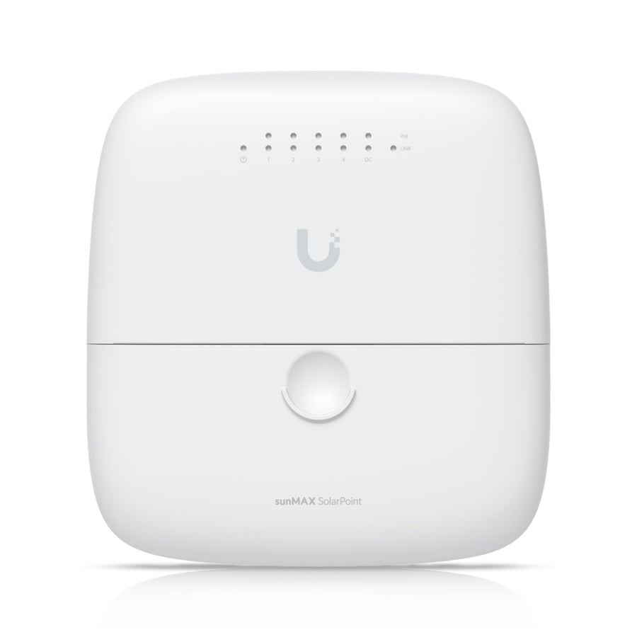 Ubiquiti sunMAX SolarPoint, SM-SP-40, Remotely Managed MPPT 24V 7A Solar Site Charging Appliance, Integrated Four-port, 24V PoE 10/100 Mbps