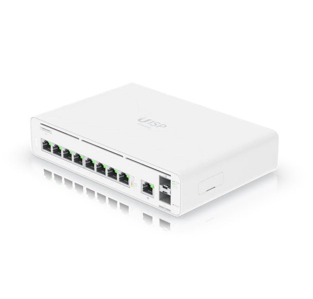 Ubiquiti UISP Host Console,Integrated Switch & Multi-gigabit Ethernet Gateway, (9) GbE RJ45 ports, (2) 10G SFP+ ports, Up 8,500 Mbps,
