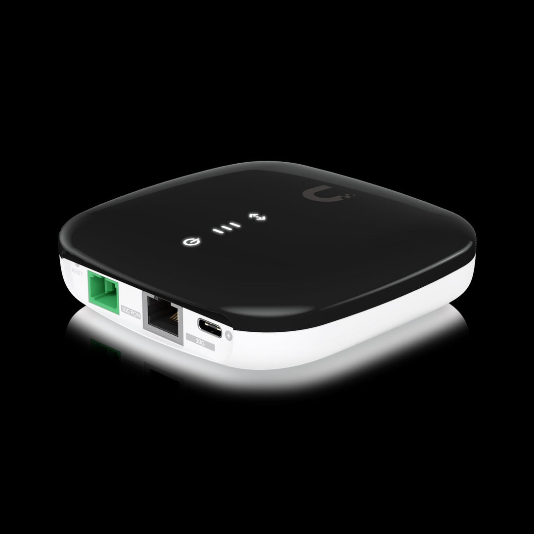 Ubiquiti UISP Fiber XG-PON CPE, Optical Network can Deliver 2.5Gbps Uplink/10Gbps Downlink Speeds Over Distances Up to 20 km,