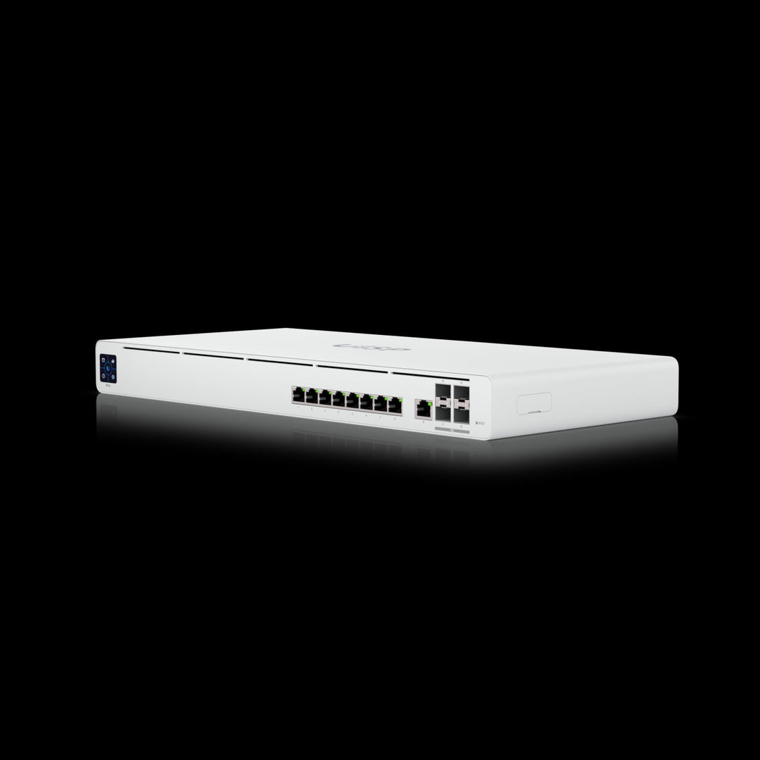 Ubiquiti UISP Router Professional, (9) GbE RJ45 ports, (4) 10G SFP+ ports, Integrated Layer 2 Switch, Up to 9,500 Mbps NAT Throughput,