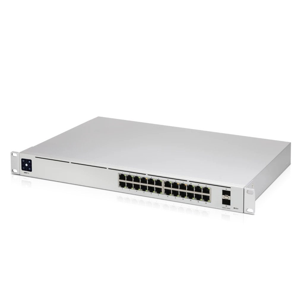 Ubiquiti UniFi 24-port Switch with (24) Gigabit RJ45 Ports and (2) 10G SFP+ Ports. Powerful Second-generation UniFi Switching,