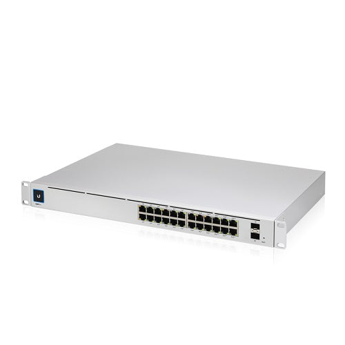 Ubiquiti UniFi 24 port Managed Gigabit Layer2 & Layer3 Switch, Auto-sensing 802.3at PoE+ & 802.3bt PoE, SFP+, Touch Display - 400W GEN2,