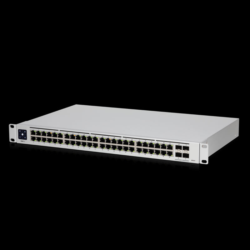 Ubiquiti UniFi 48-Port Managed Gigabit Layer2 & Layer3 Switch - 48x Gigabit Ethernet Ports, 4x SFP+ Ports - Touch Display - GEN2,