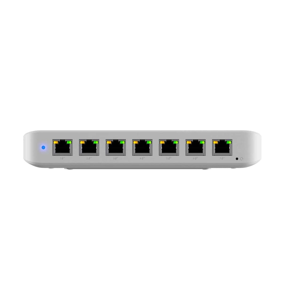 Ubiquiti Ultra 210W, Compact 8-port Layer 2 GbE PoE Switch Versatile Mounting Option,7 GbE PoE+ Output& 1 GbE port, Includes PSU,