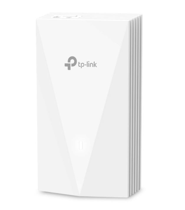 TP-Link EAP655-Wall Omada AX3000 Wall Plate WiFi 6 Access Point, 574Mbps at 2.4 GHz + 2402 Mbps at 5 GHz, 2× Internal Antennas