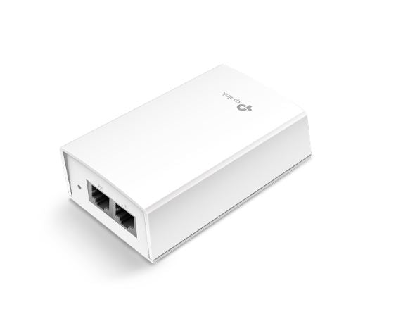TP-Link POE4824G Omada 48V Passive PoE Injector Adapter, Data and Power Carried over The Same Cable, 48 V Power Input, 24 W PoE Power, Plastic Case