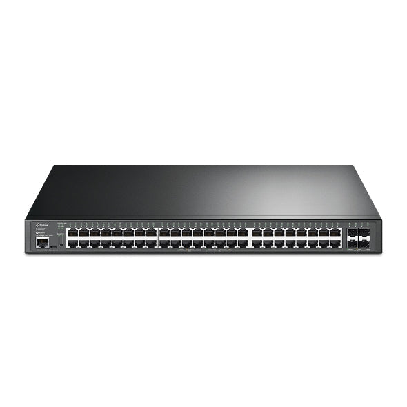TP-Link SG3452XP Omada 48-Port PoE+ Gigabit L2+ Managed Switch with 4 10GE SFP+ Slots, Integration with Omada SDN Controller,Static Routing, OAM, DDM,