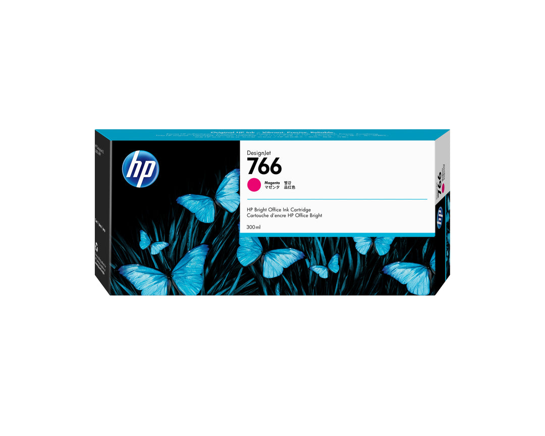HP 766 300-ml Magenta DesignJet Ink Cartridge