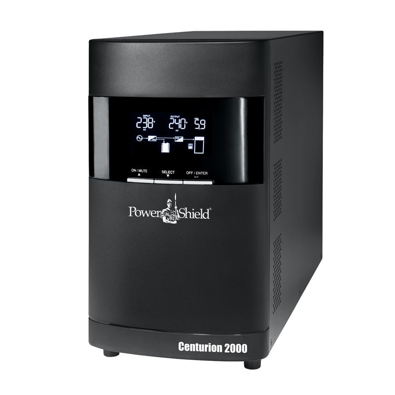 PowerShield Centurion Tower UPS 2000VA/1800W, 10A input, 4 AUS sockets, 10A, C13 x 2, hot-swappable batteries, 2-year warranty