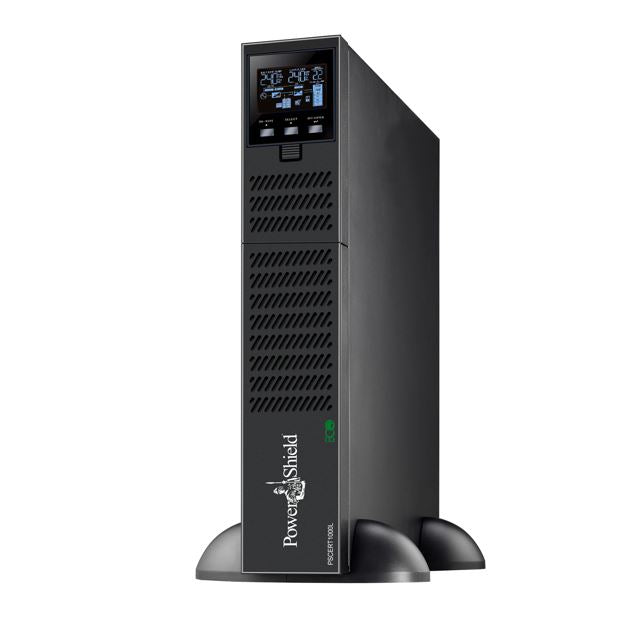 PowerShield Centurion RT 1000VA Long Run Model - 10 Amp, True On-Line Double Conversion Rack/Tower UPS, 3 AUS sockets, 10A, C13 x 5, 2-year warranty