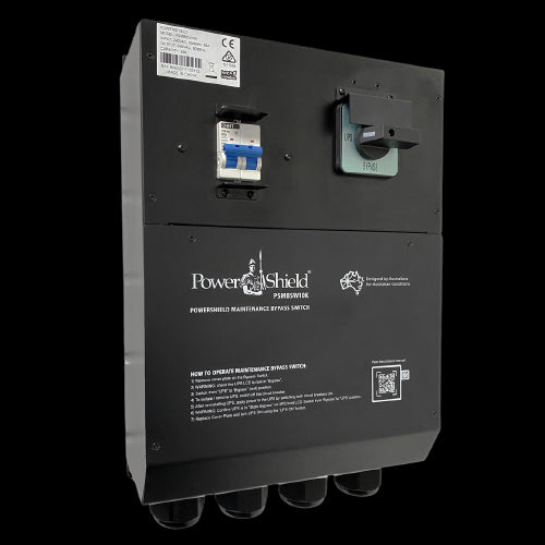 PowerShield Wall Mount 1:1 Maintenance Bypass Switch for 6-10kVA UPS, HW, Interlocked, facilitates safe maintenance procedures