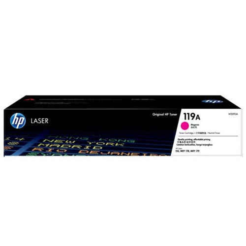 HP 119A MAGENTA ORIGINAL LASER TONER 700 PAGES COLOR LASER 150NW 178NW 179FNW 179FWG