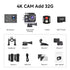4K Sports Action Camera with WiFi Mini Cam Black